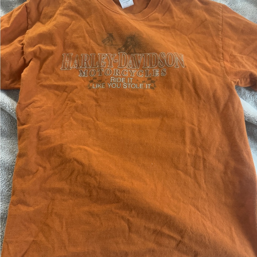 Harley-Davidson Orange Men's T-Shirt